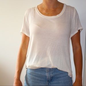 White Basic Tee